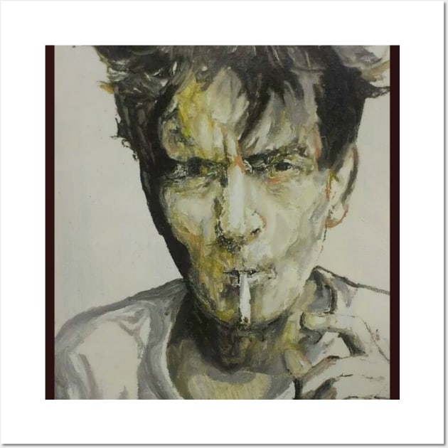 Charlie sheen Wall Art by Mike Nesloney Art